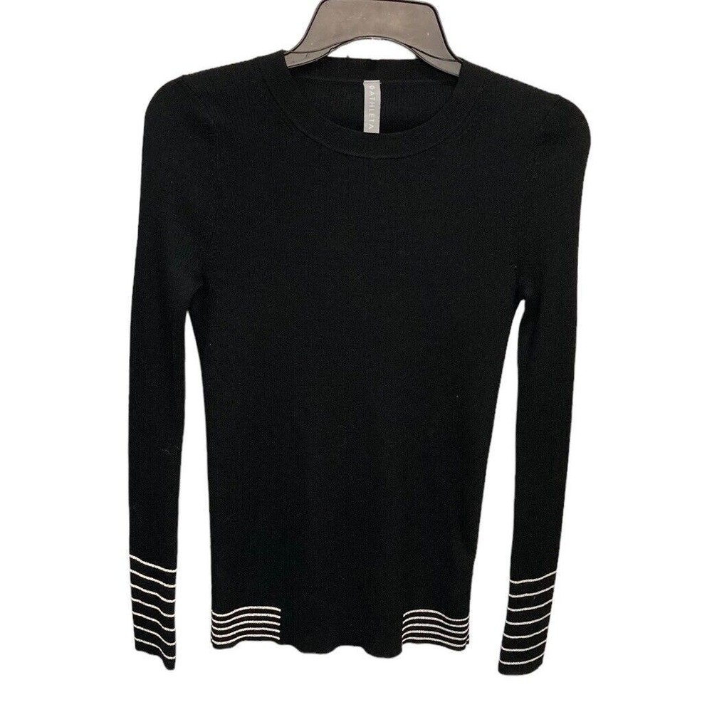 Athleta Table Rock Wool Blend Sweater Black Size Small‎
